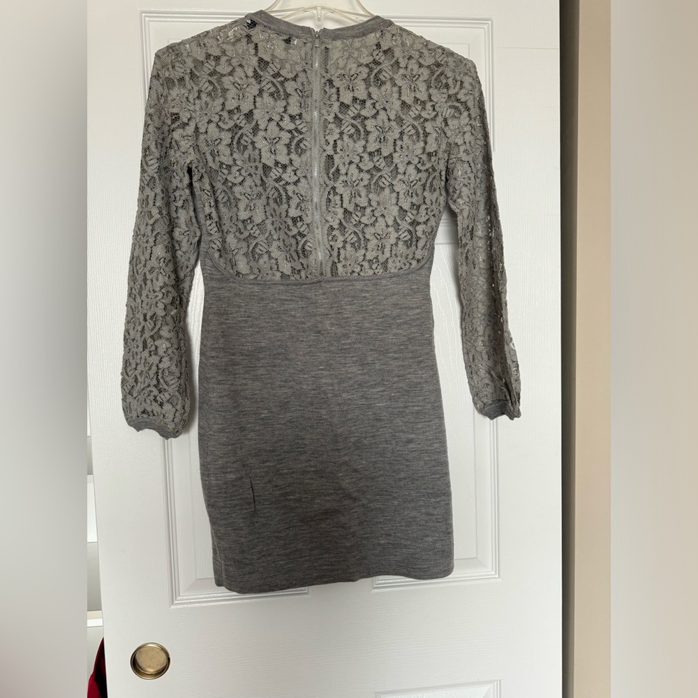 Lace back and sleeves